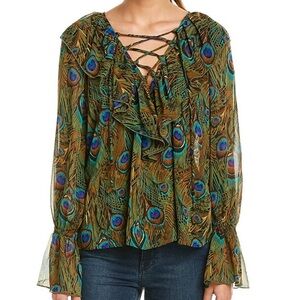 Show me your mumu Elton Peacock Top size Medium